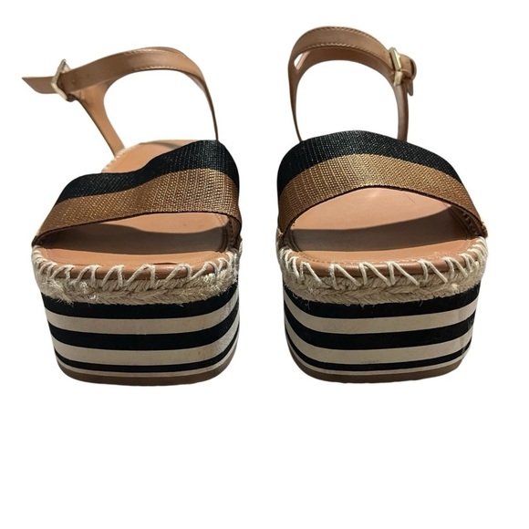 Kate Spade Picnic Platform Sandal Size 9 Ankle Strap Leather - Picture 3 of 12